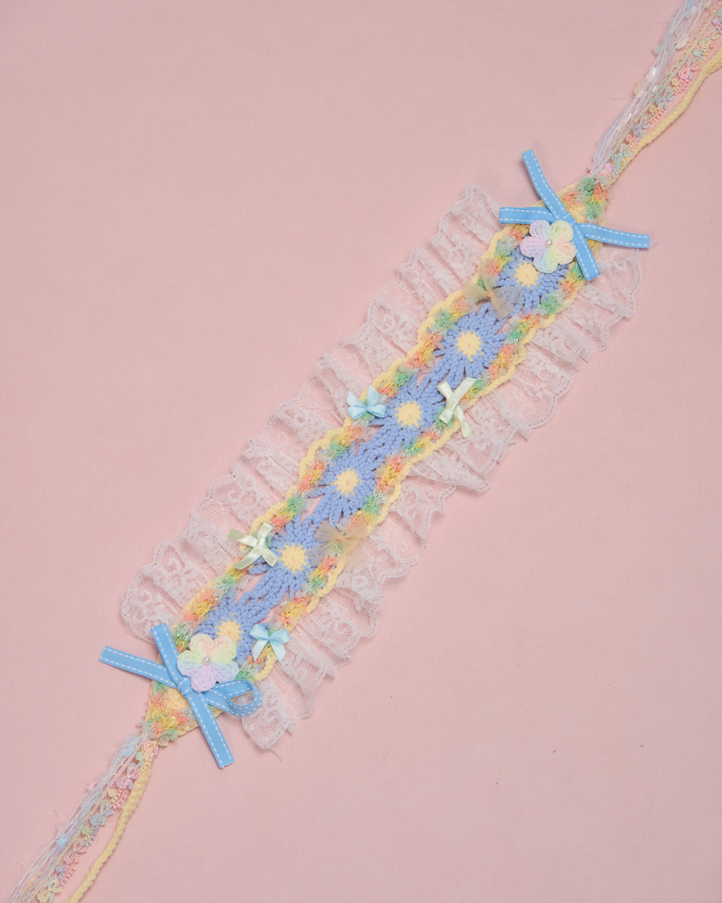 11592 Handmade Crochet Ruffle Headband