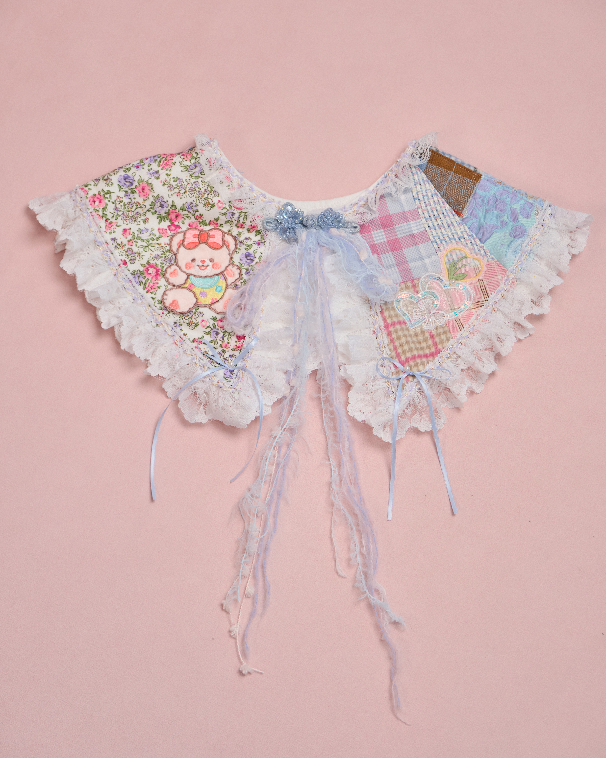 11604 Patchwork Laced Collar