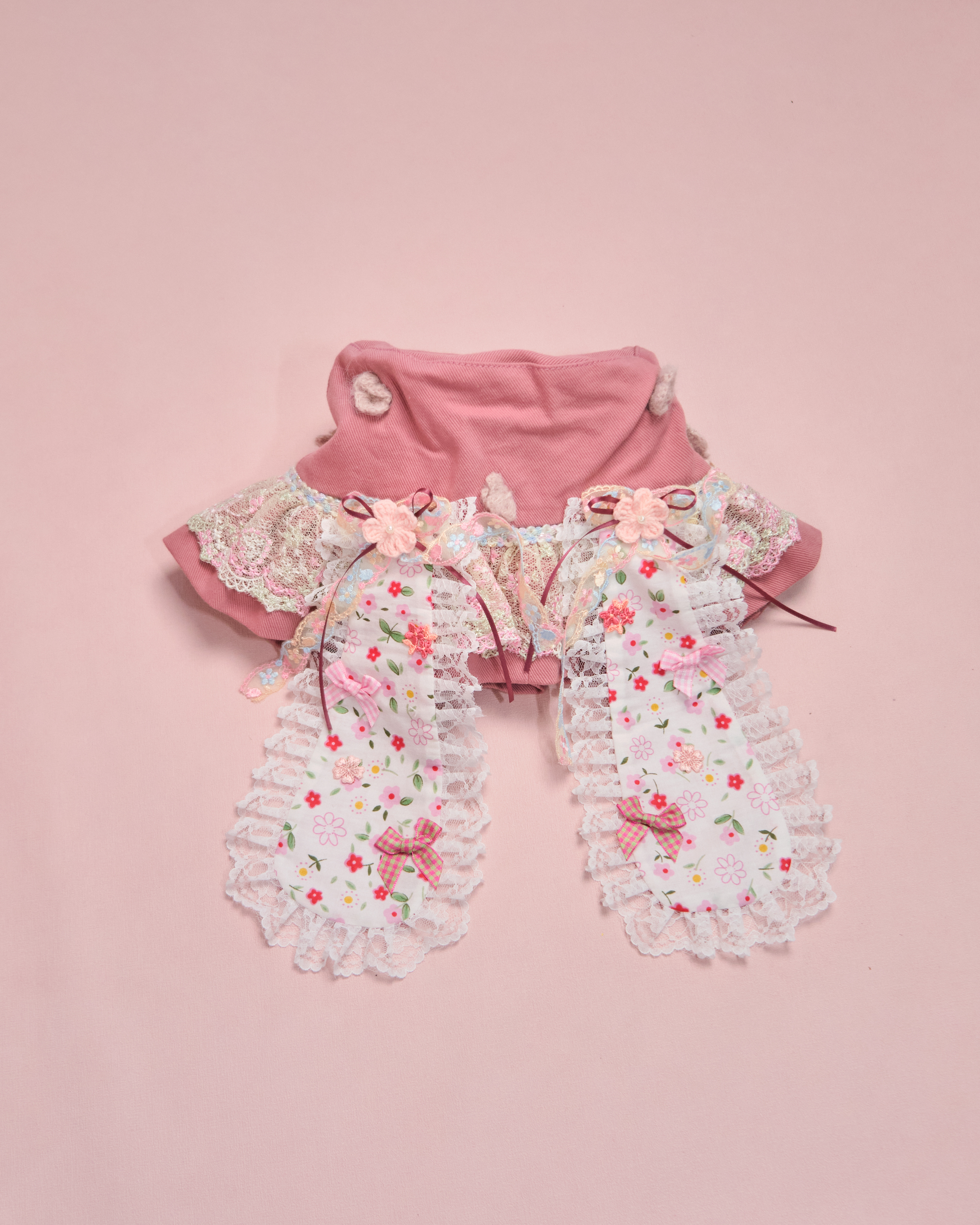 11600 Handmade Patchwork Rabbit Ears Denim Bucket Hat