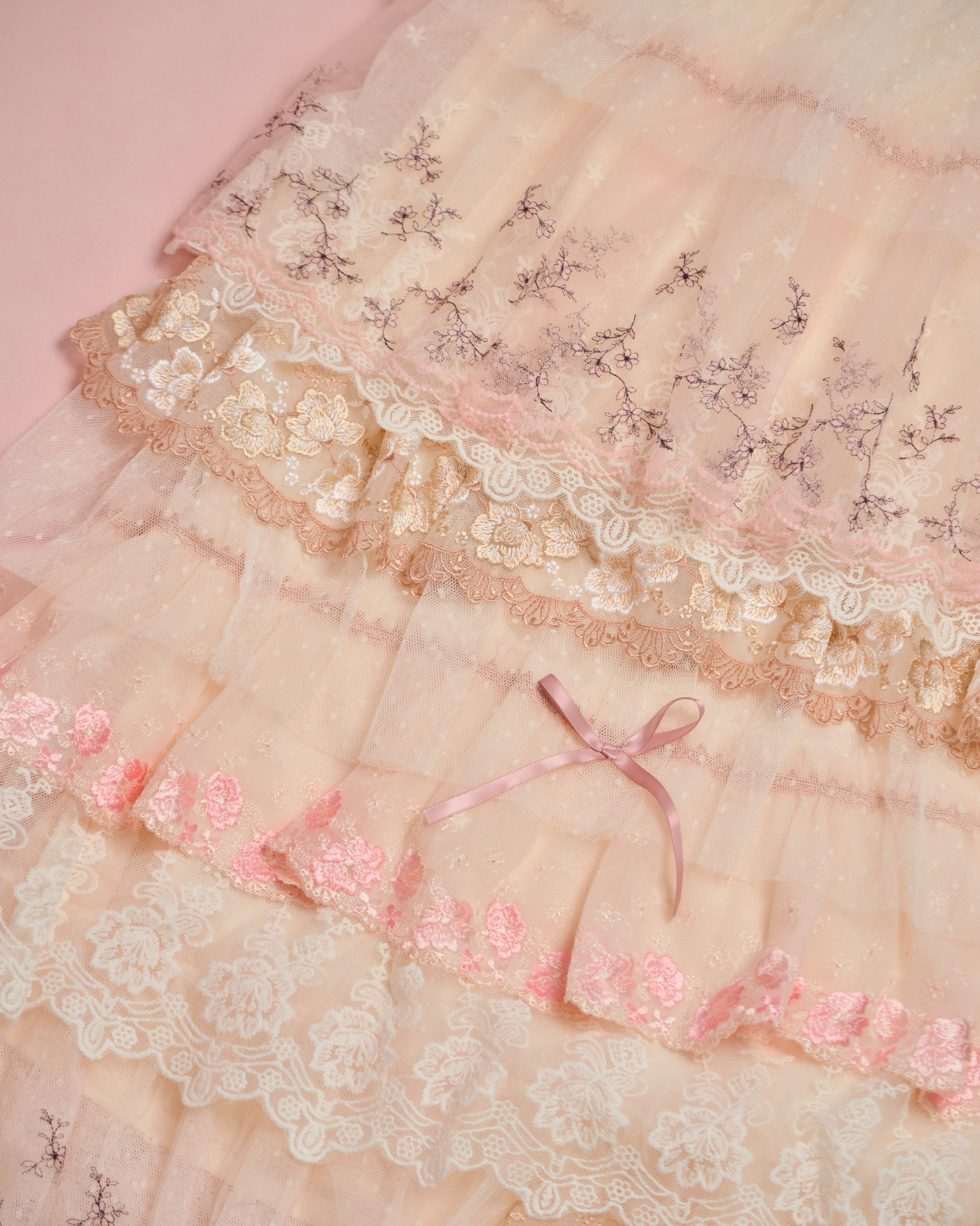 11624 Laced Long Skirt