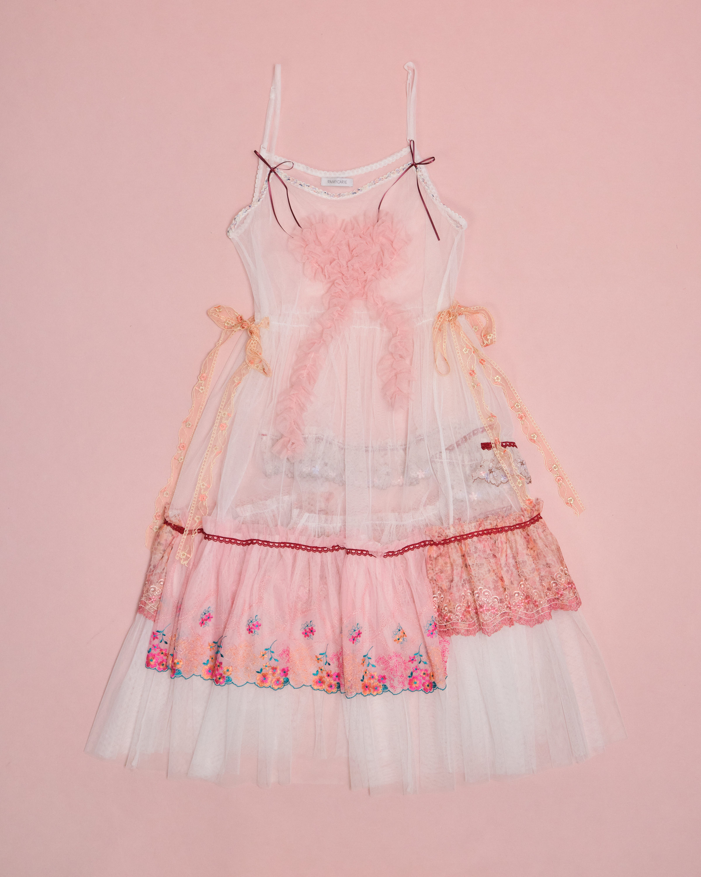 11657 Layered Mesh Outer Dress