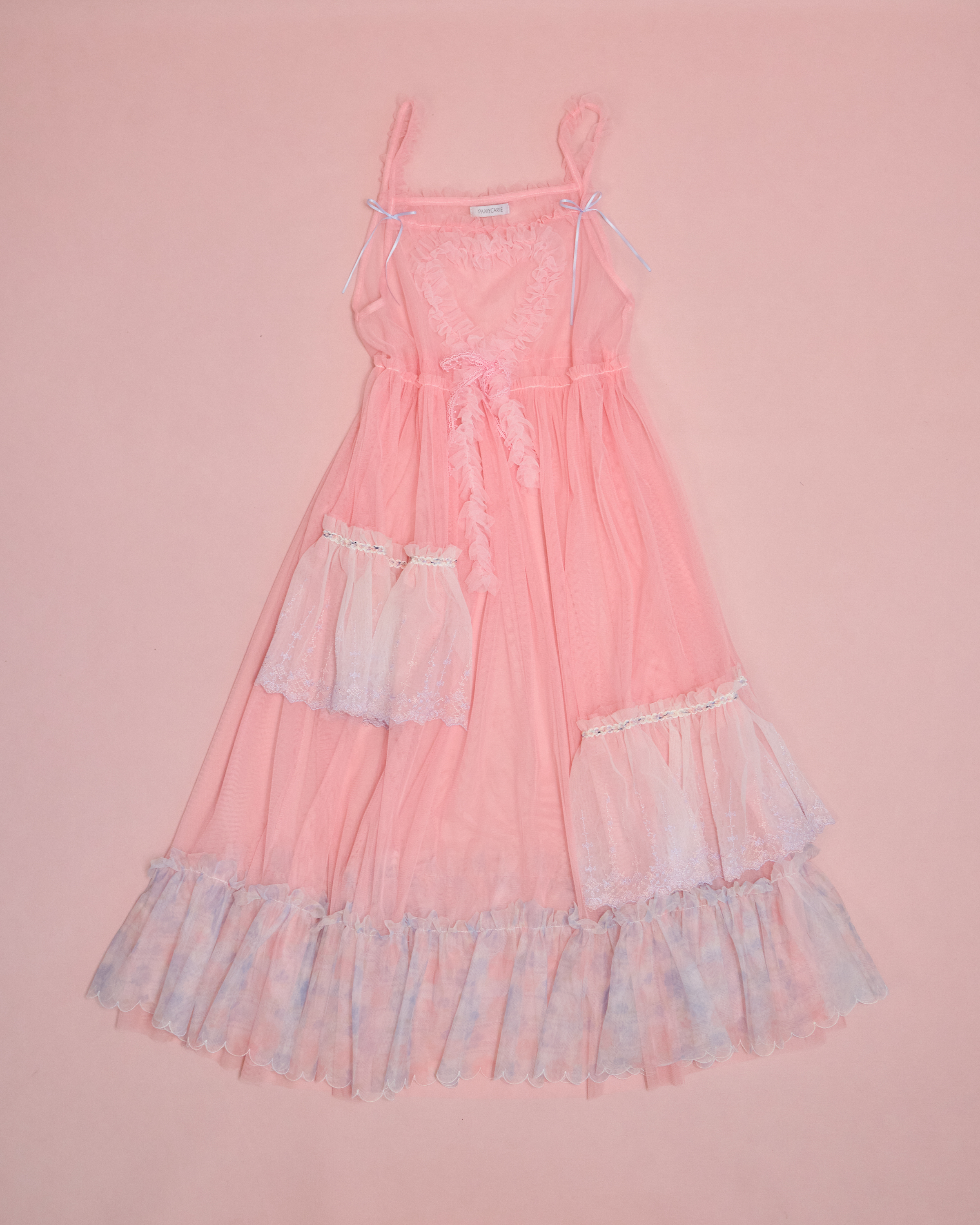 11659 Layered Mesh Outer Dress