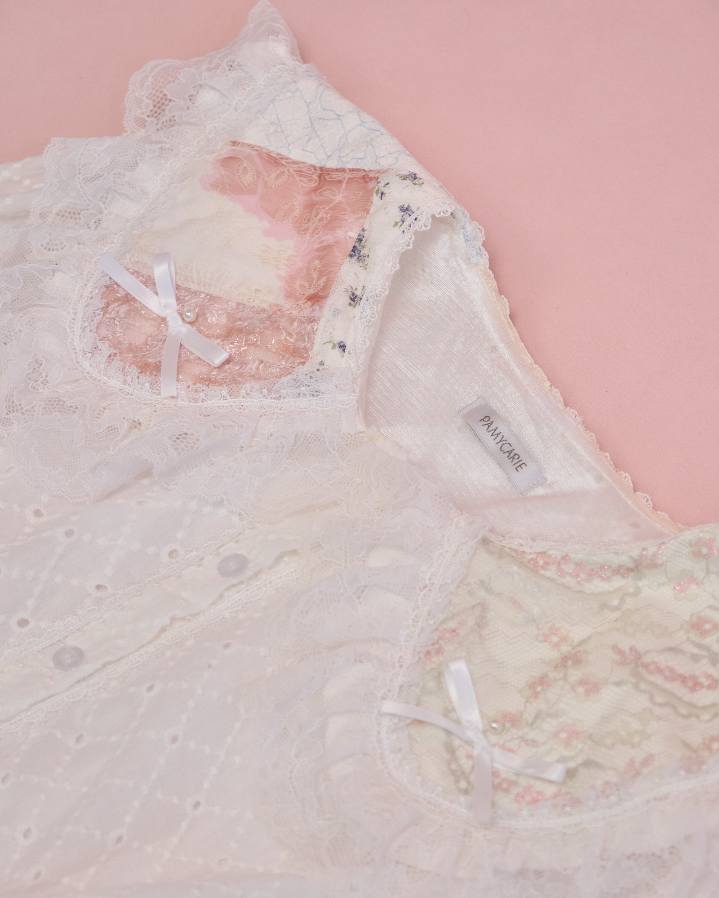 11651 Embroidered Patchwork Collar One piece