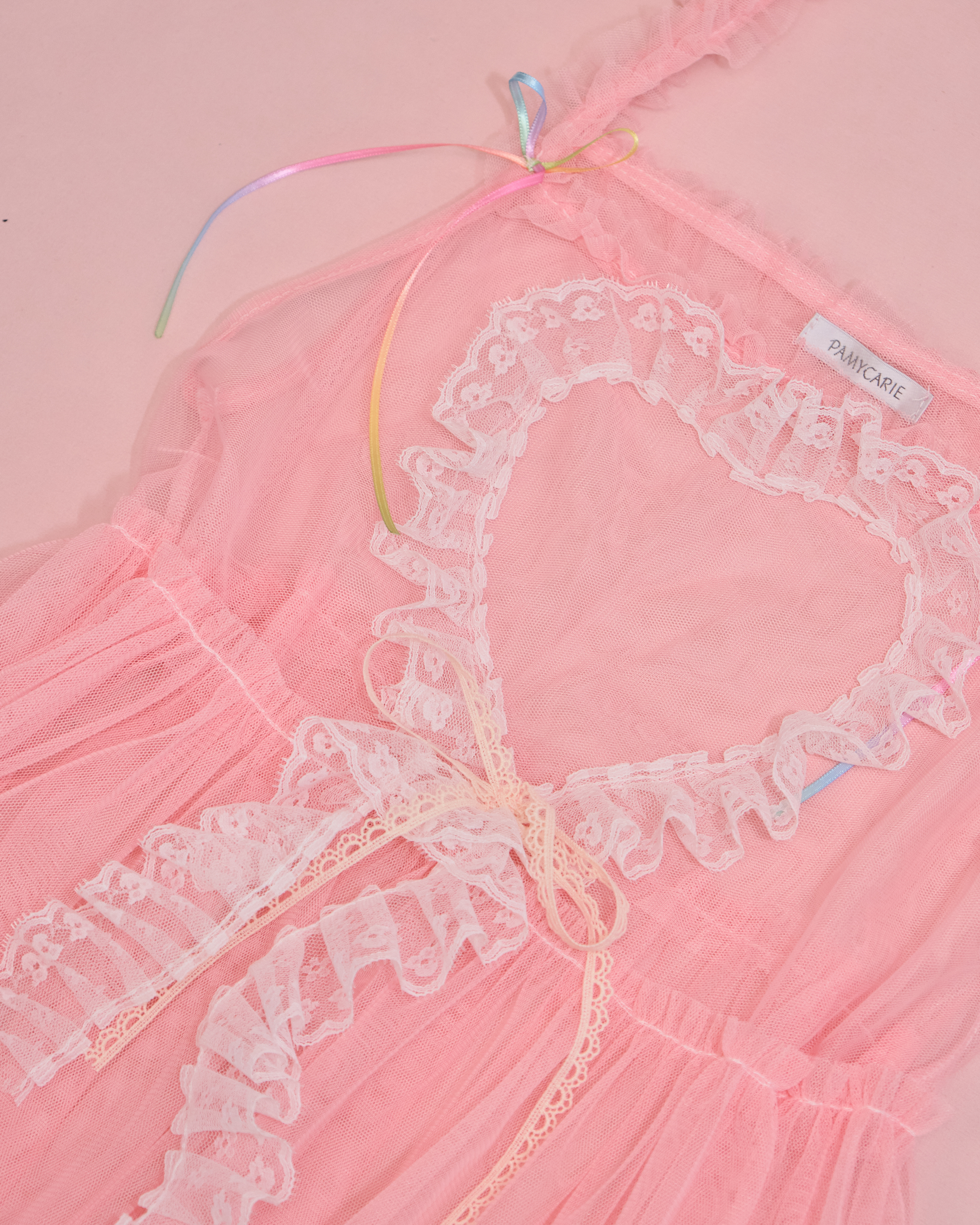 11664 Layered Mesh Outer Dress