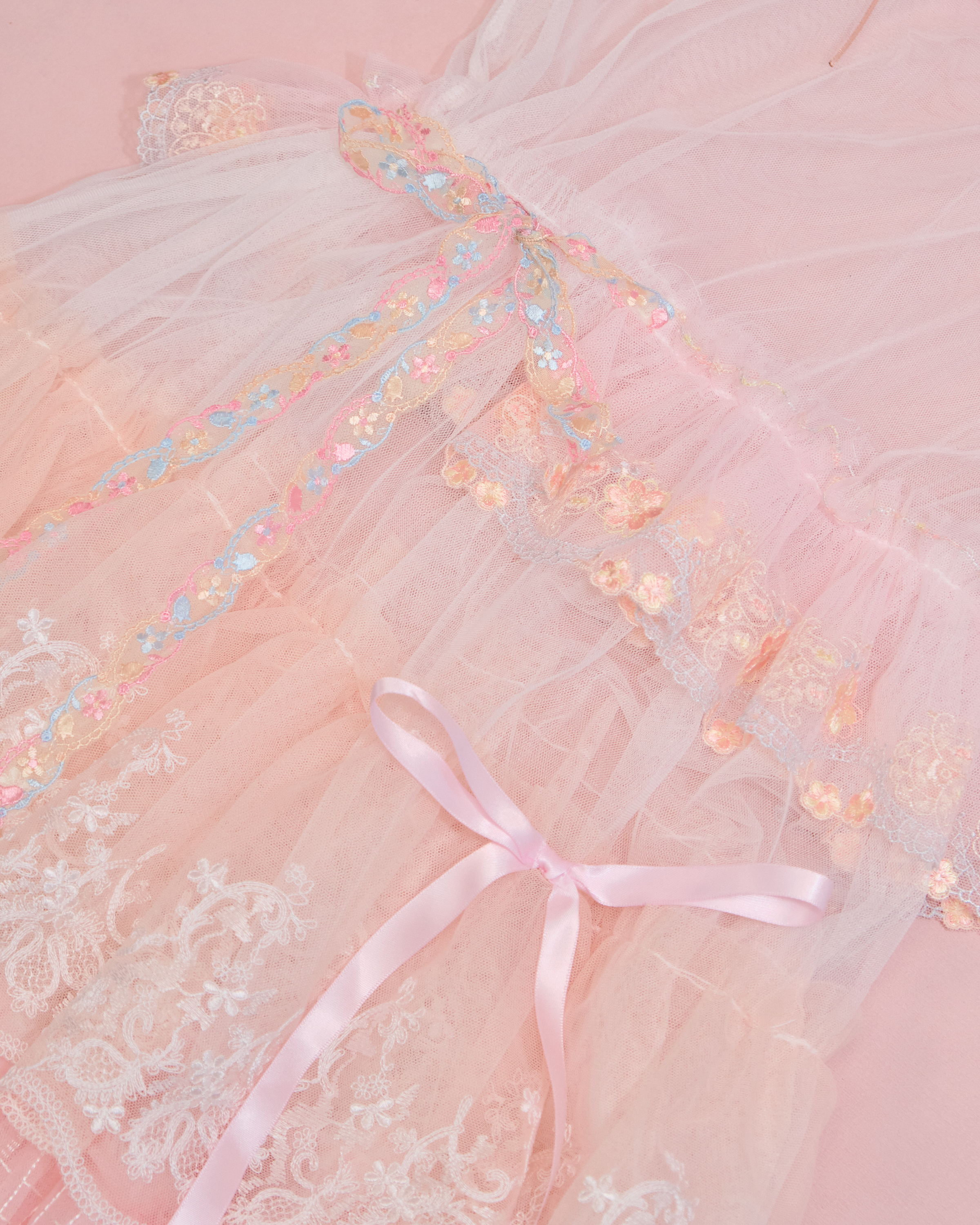 11662 Layered Mesh Outer Dress