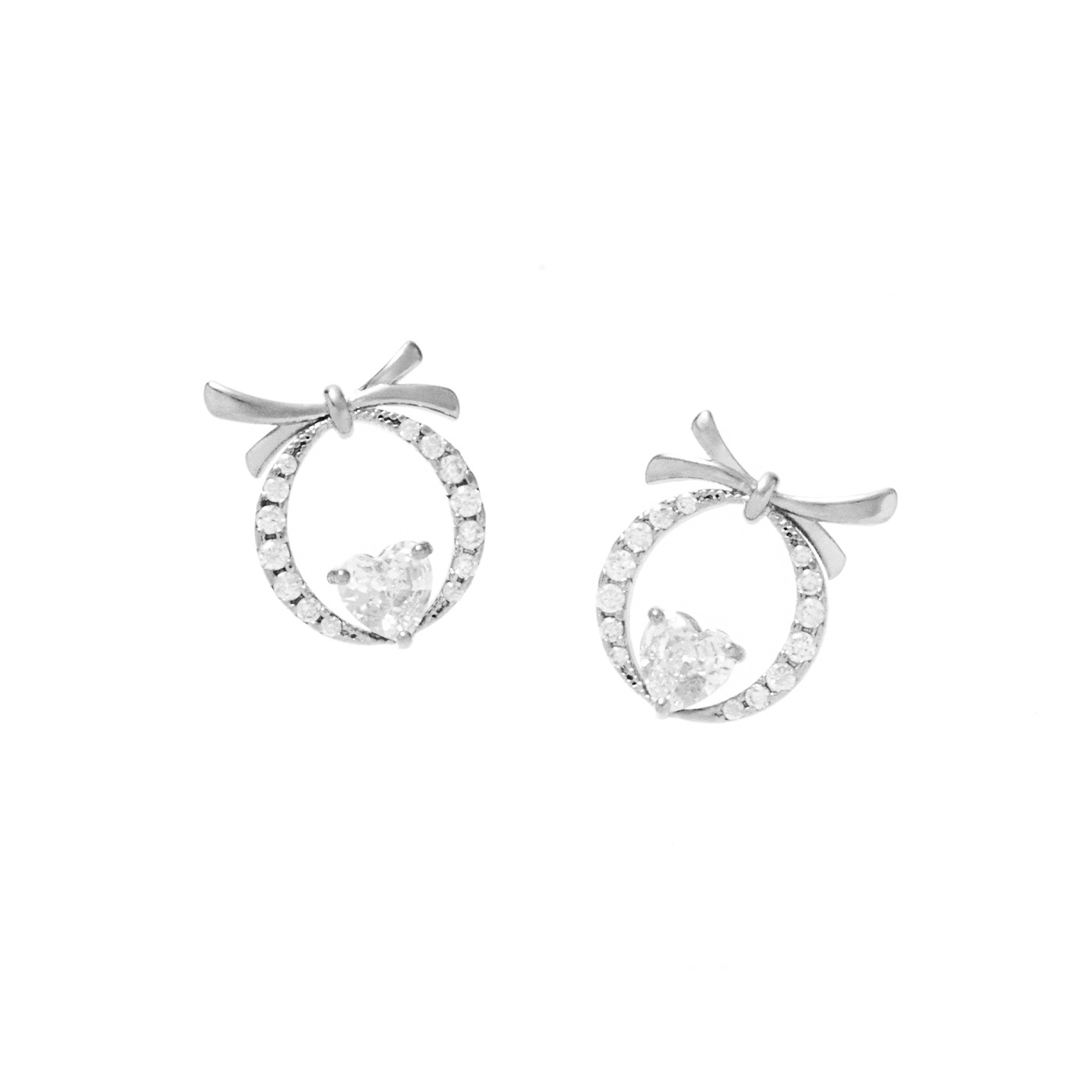 平價飾品,耳環,蝴蝶結耳環,愛心