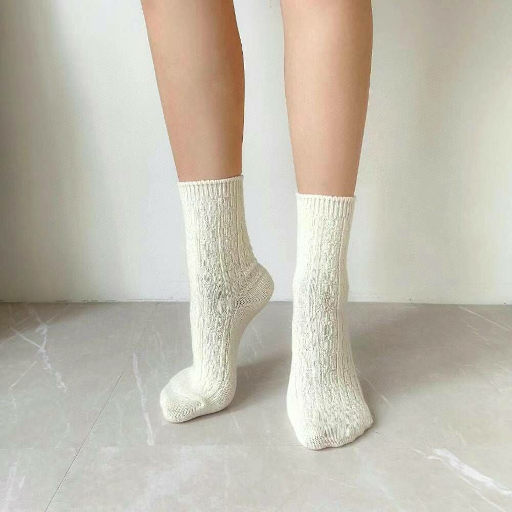 CT3339 熱銷麻花紋羊毛襪 含58％羊毛 (任選2對 $68)