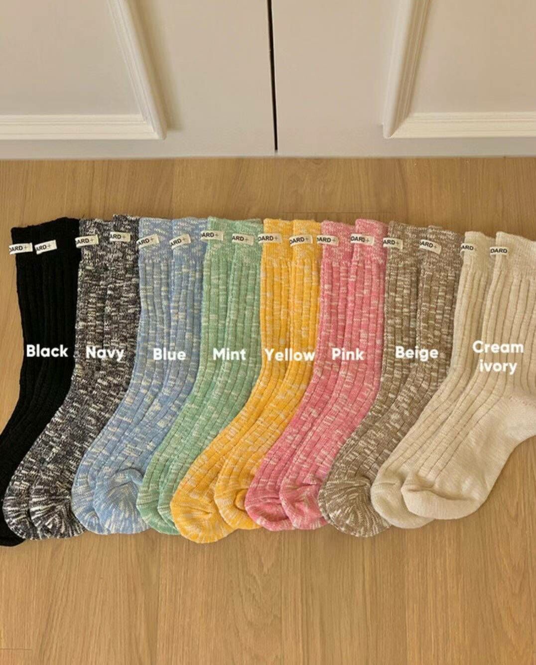 CT3340 熱銷布標毛線襪 含羊毛羊絨 (任選2對 $68)