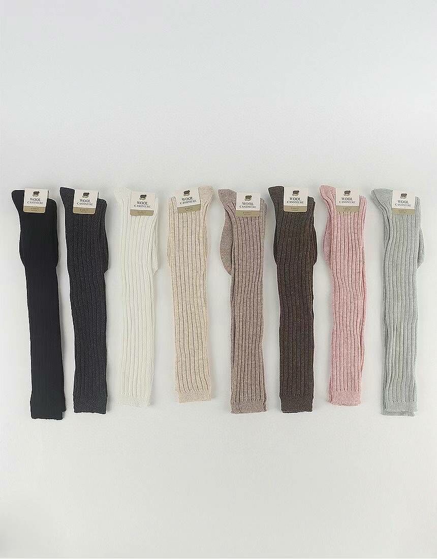 CT3342 🧡羊毛羊絨及膝半長襪 堆高襪  Wool羊毛6% Cashmere羊絨3%