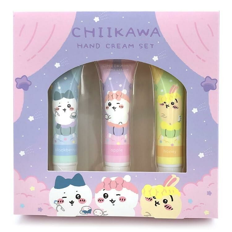 iSNEAKERS｜日本 Chiikawa 吉伊卡哇 粧美堂 護手霜禮盒 三入組 三款