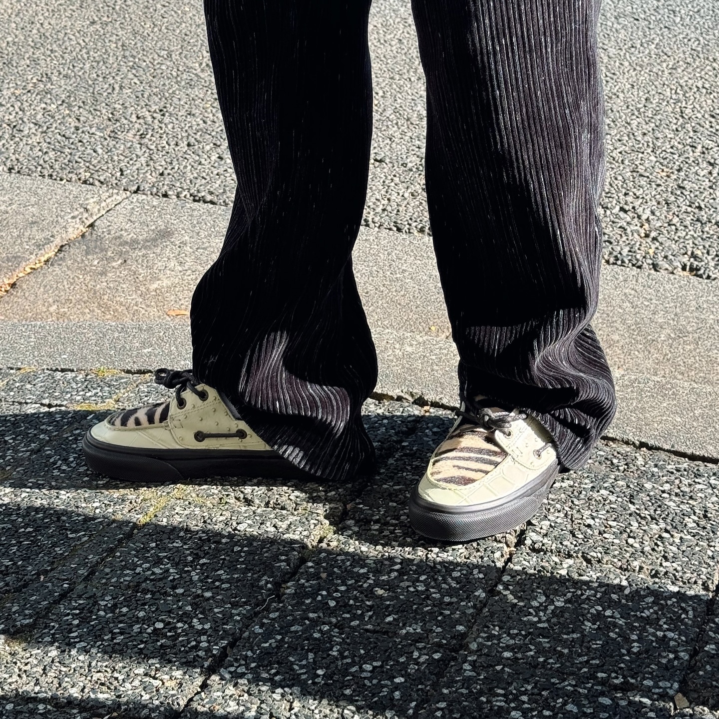 Vans 2 Eyelet 日本限定 豹紋 異材質 拼接 樂福 帆船鞋 V176CFHYNM