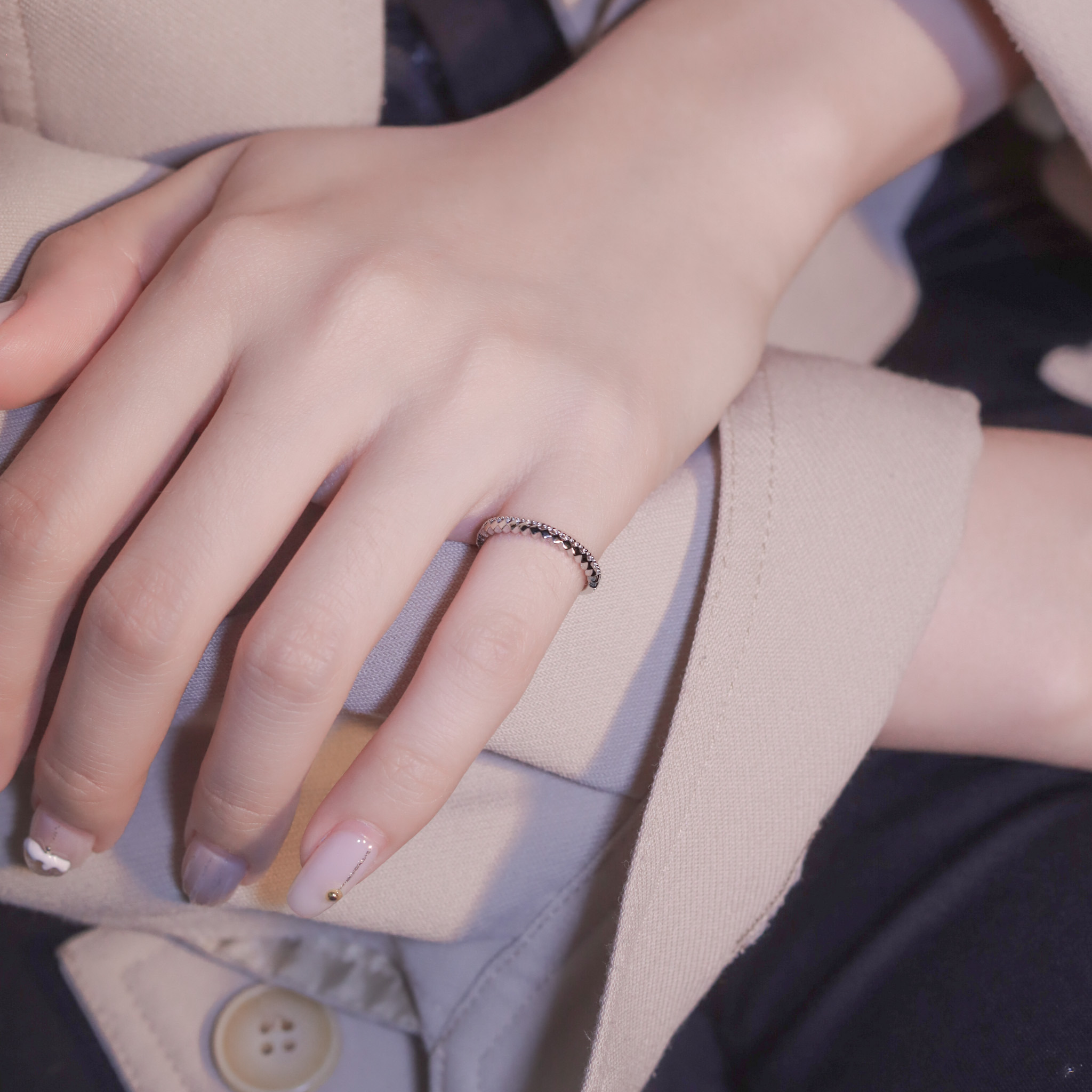 | 925 Silver・White Gold | Self-Protection Ring | RI0771 |