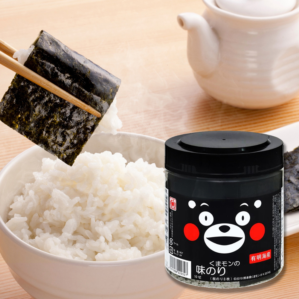 日本 木村 熊本熊 有明海產 海苔 罐裝 60片