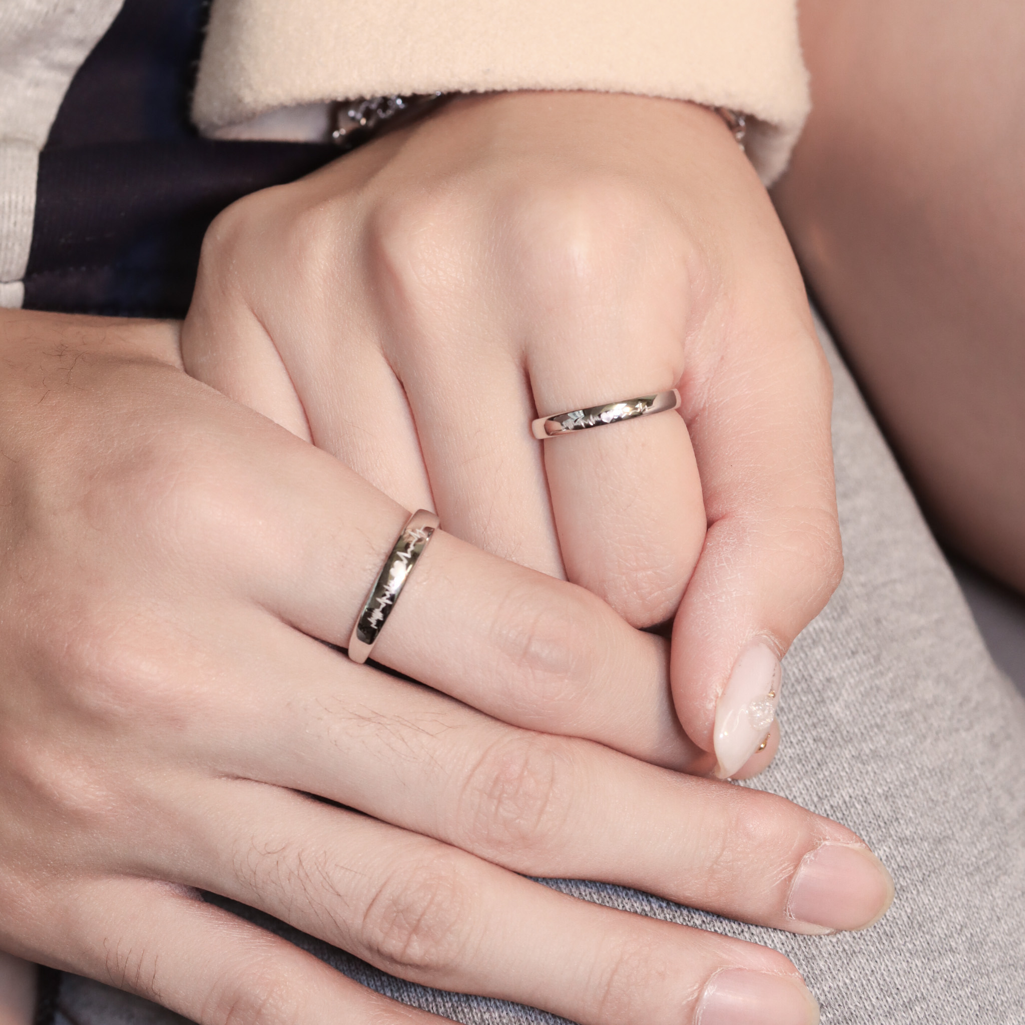 | 925 Silver・White Gold |Still Loving Couple Ring（For Boy/ For Girl） | RI0757 |