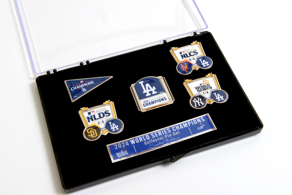 WinCraft 洛杉磯道奇隊 2024 世界大賽冠軍 紀念 別針 五枚組