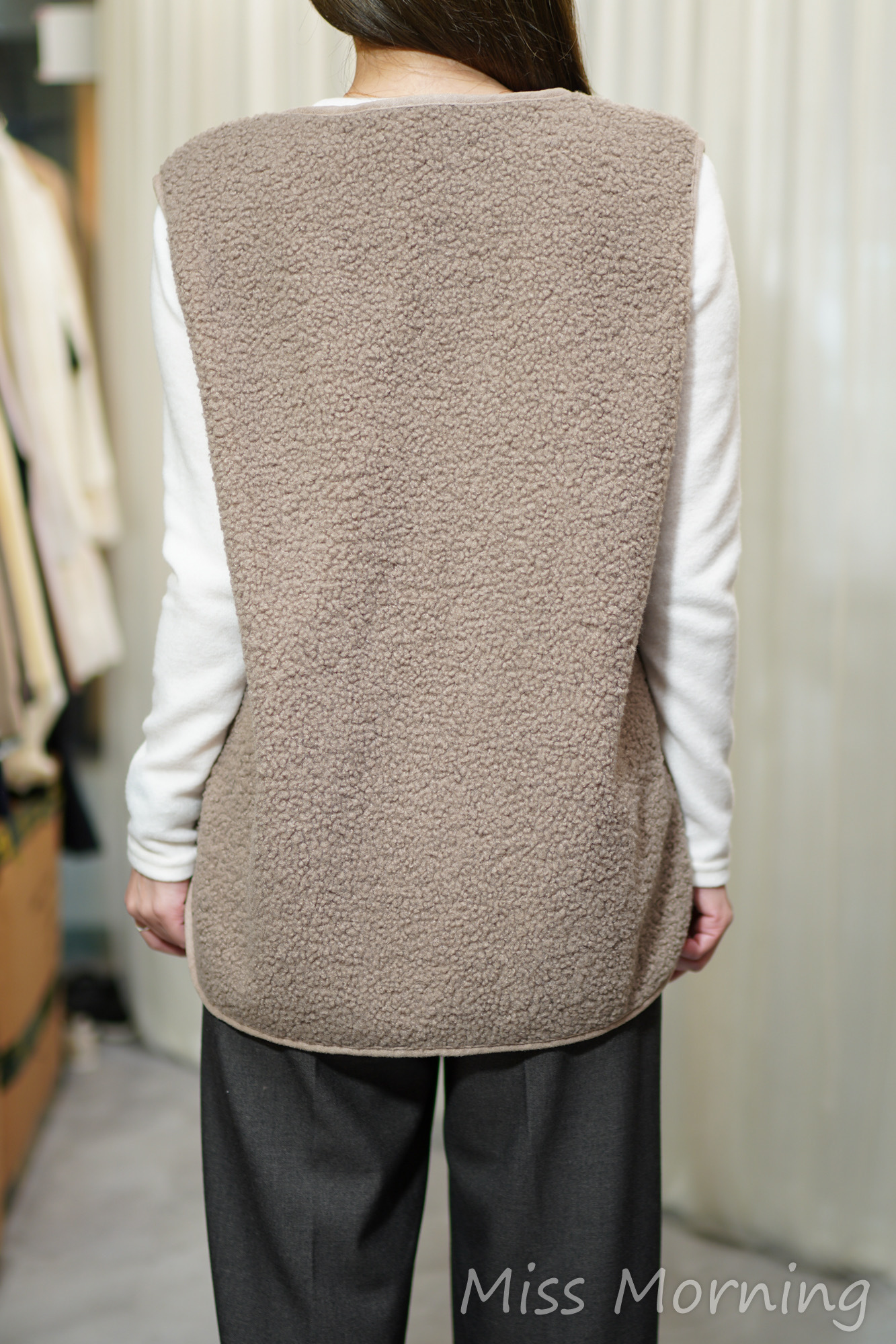 羊羔毛背心褸(14359)