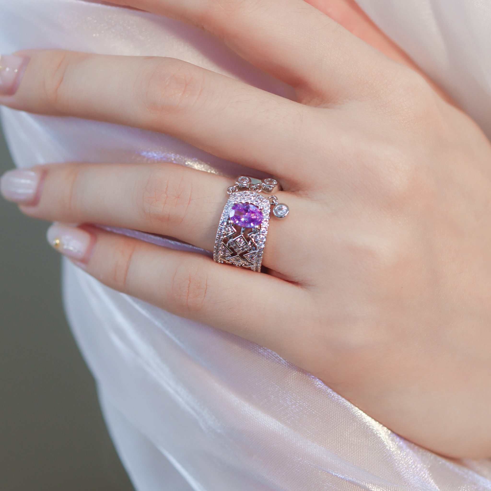 | 925純銀 | 薰衣紫莊園戒指 | RI0767 |