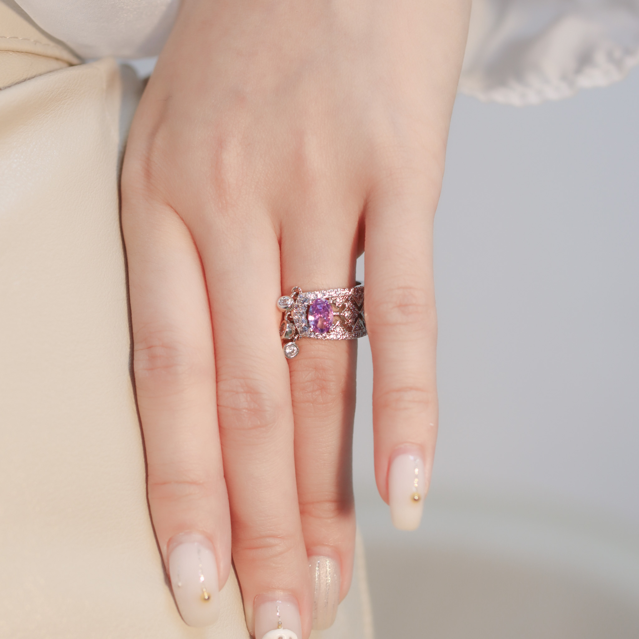 | 925純銀 | 薰衣紫莊園戒指 | RI0767 |