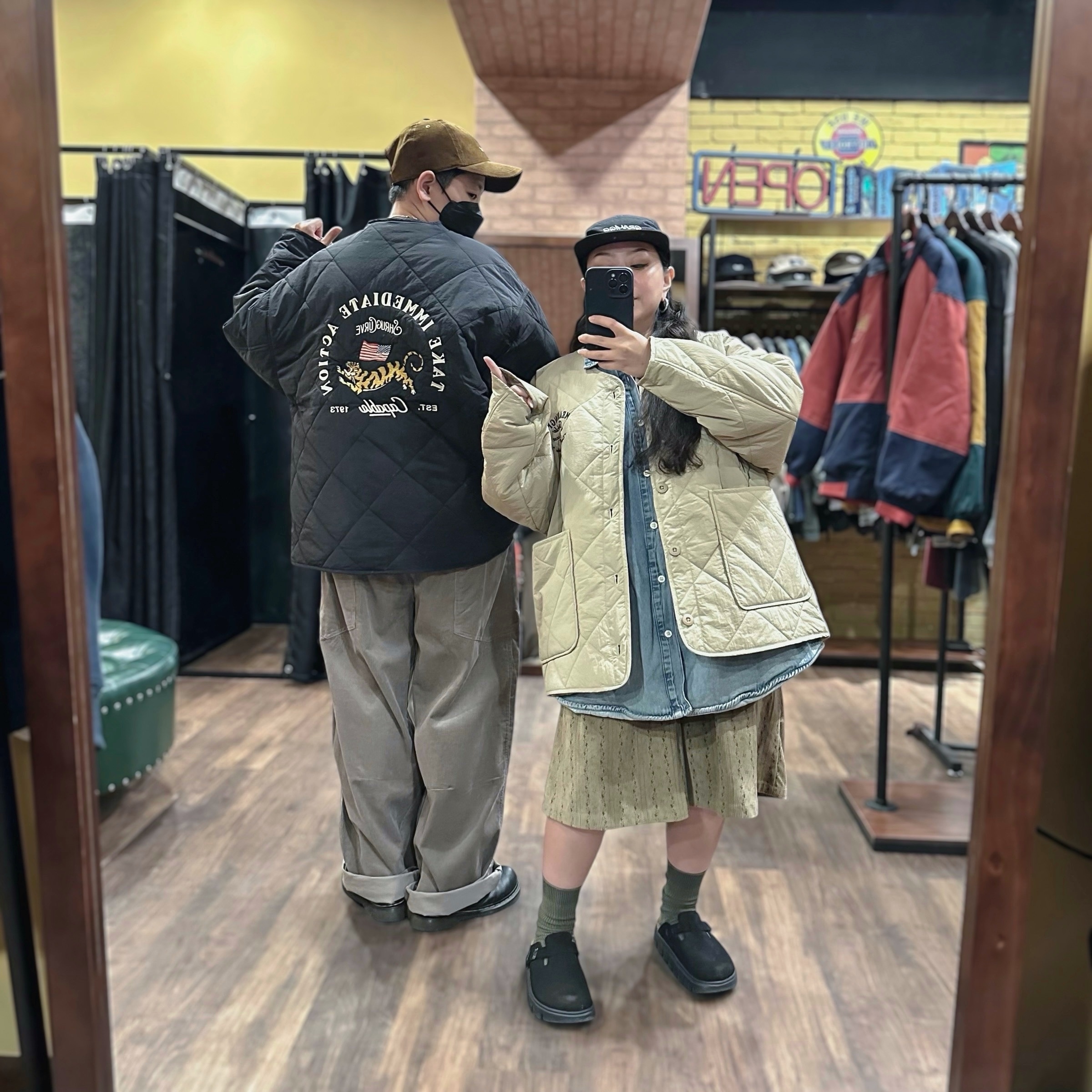 【日貨】絎縫線老虎刺繡外套