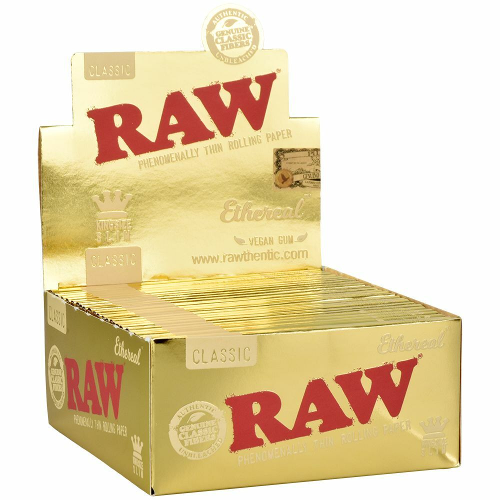 RAW CLASSIC KING SIZE SLIM ETHEREAL ROLLING PAPER
