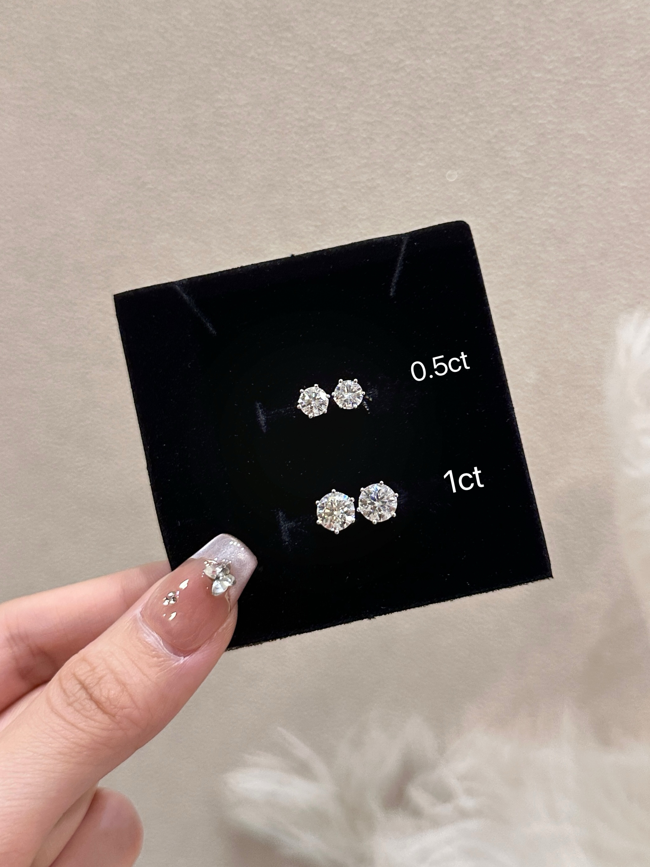 Zaylee moissanite earrings