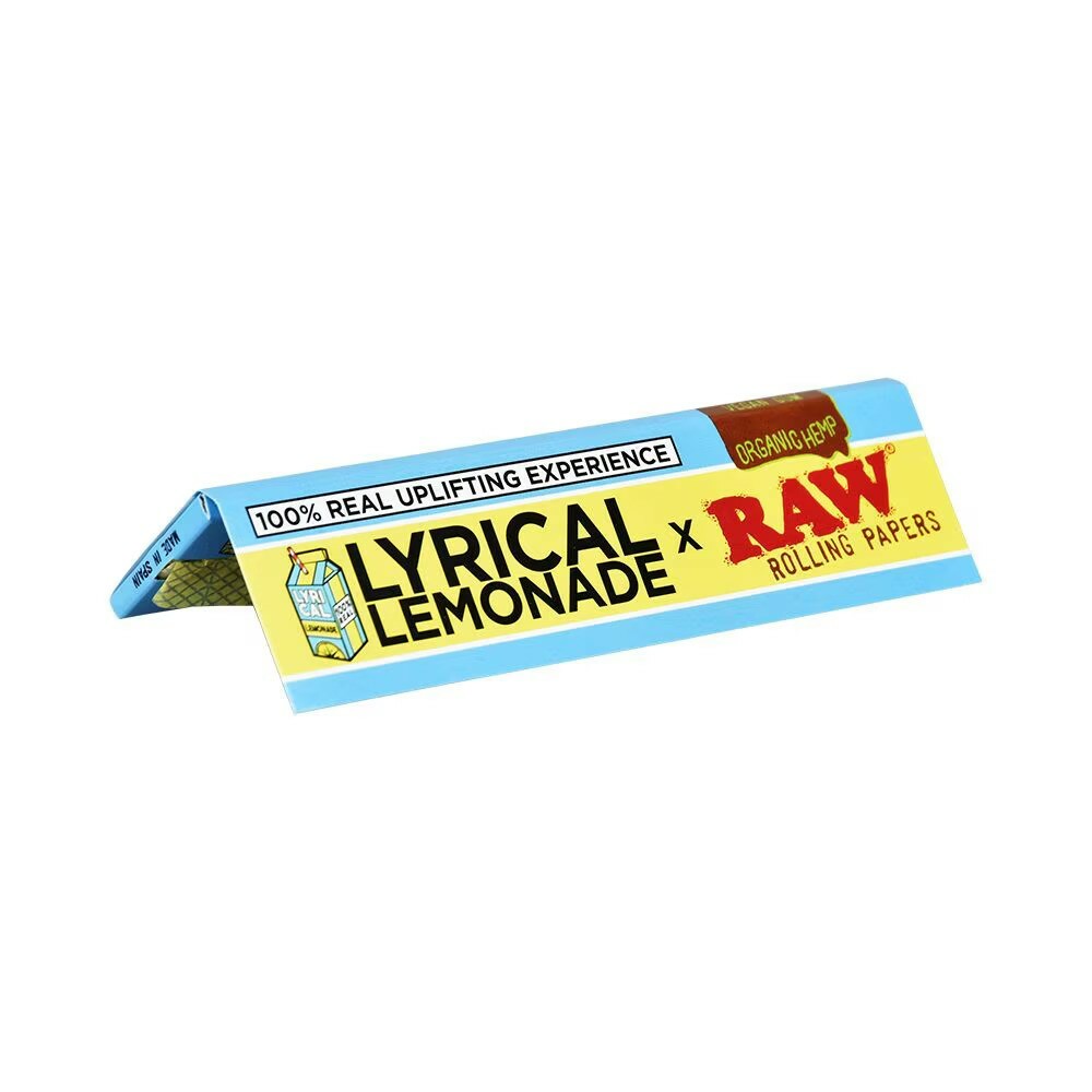 RAW X LYRICAL LEMONADE KING SIZE WIDE ORGANIC ROLLING PAPERS