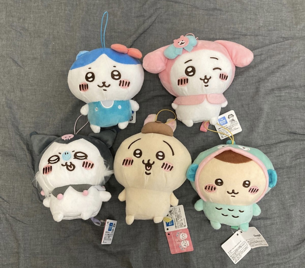 現貨-日本正版Chiikawa x Sanrio 合作景品公仔16cm 中size 公仔
