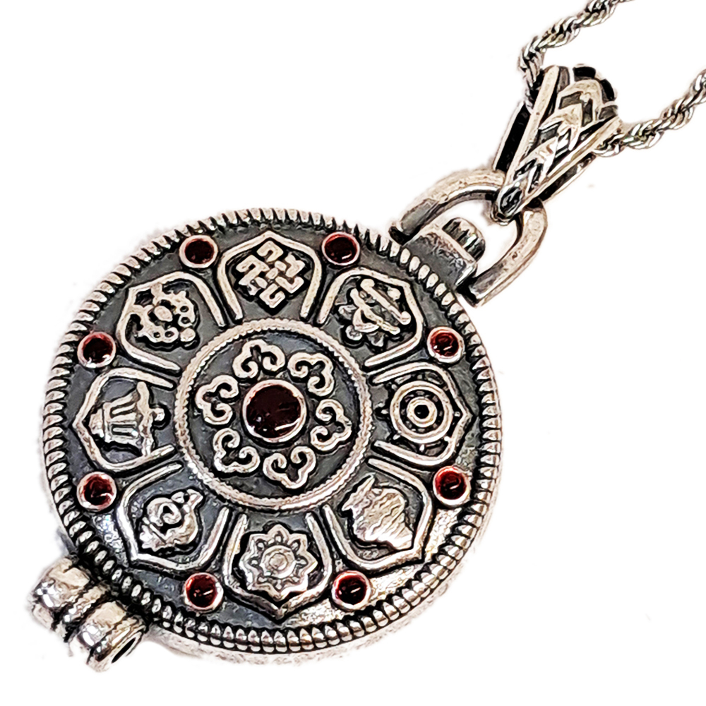 八吉祥六字真言{嘎屋}&鈦鋼項鍊【十方】154057