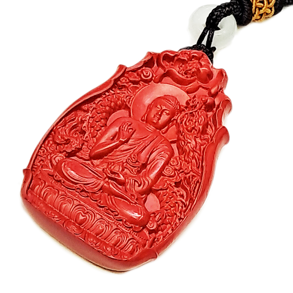 阿彌陀佛 {高含量紅砂}中國結項鍊【十方】153906