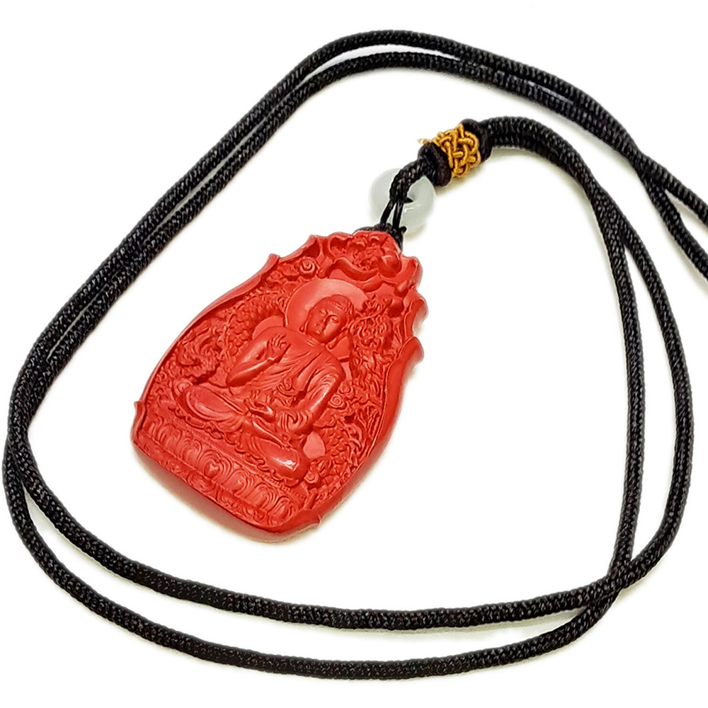 阿彌陀佛 {高含量紅砂}中國結項鍊【十方】153906