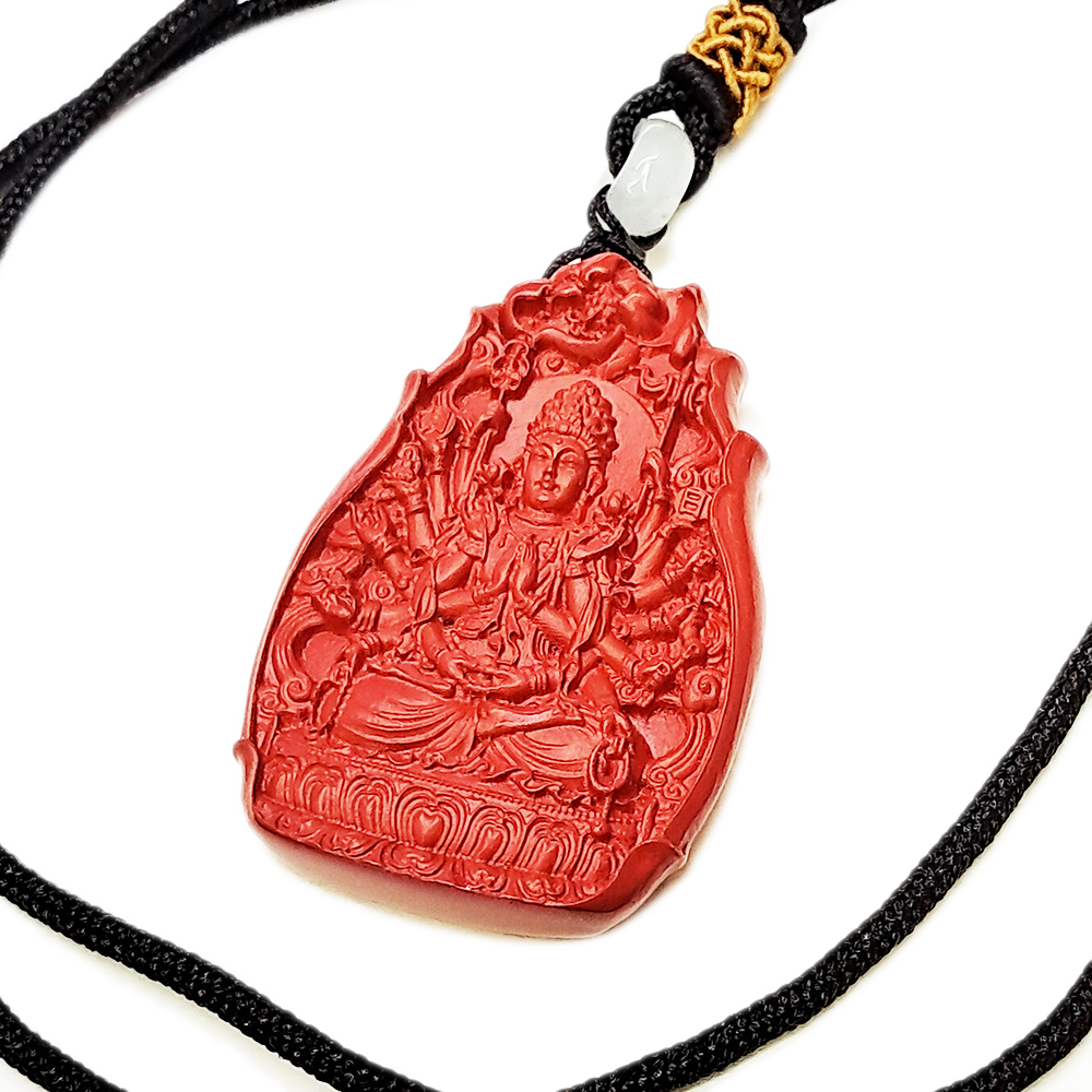 千手觀音 {高含量紅砂}中國結項鍊【十方】153904