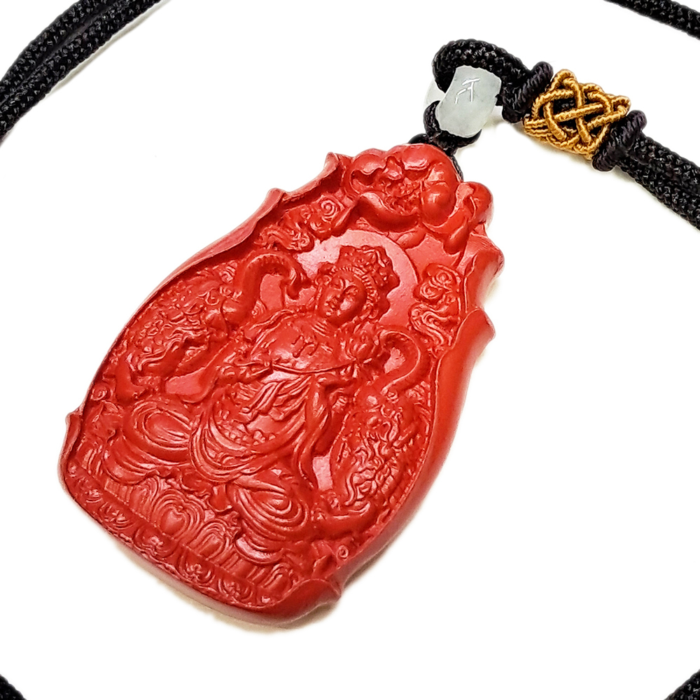 大勢至菩薩{高含量紅砂}中國結項鍊【十方】153908