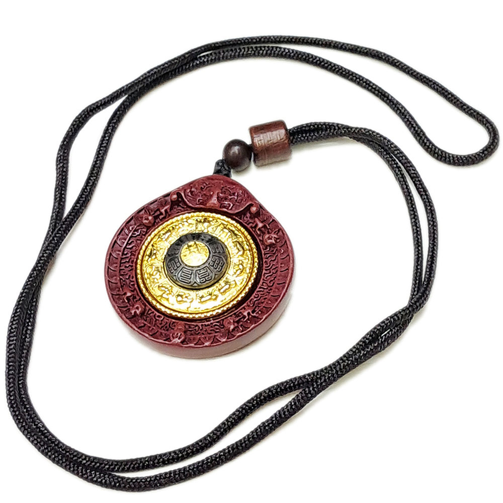 九宮八卦{轉運}硃砂中國結項鍊【十方】154061