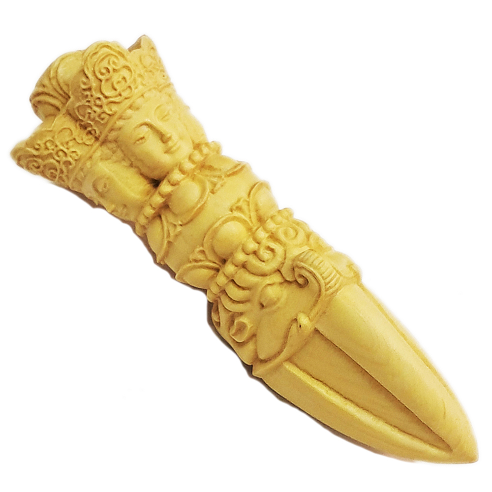 普巴杵{黃楊木} 精雕9 公分【十方】154063