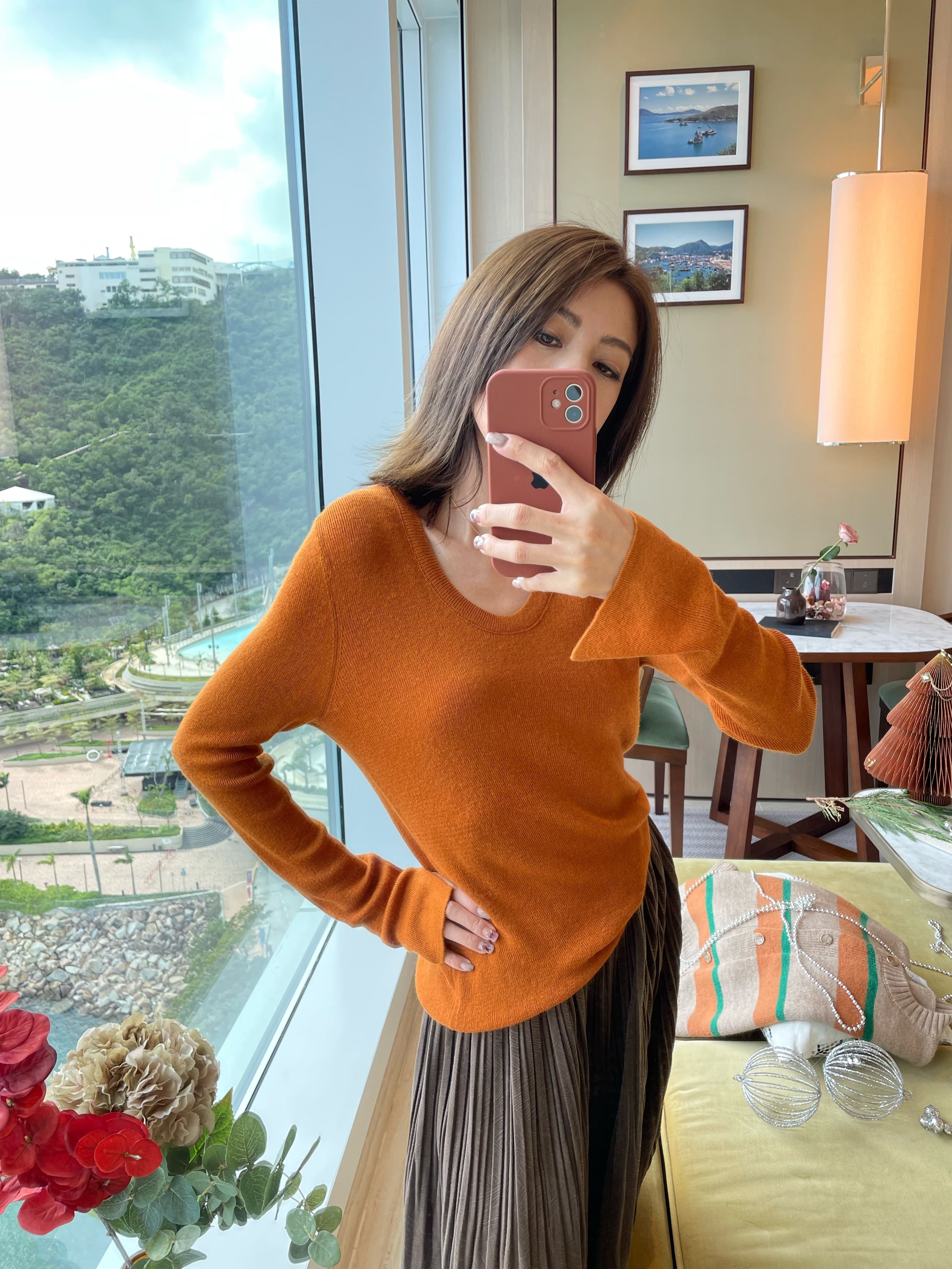 Spoon Neck Cashmere-Blend Fits Jumper_KN2312L11