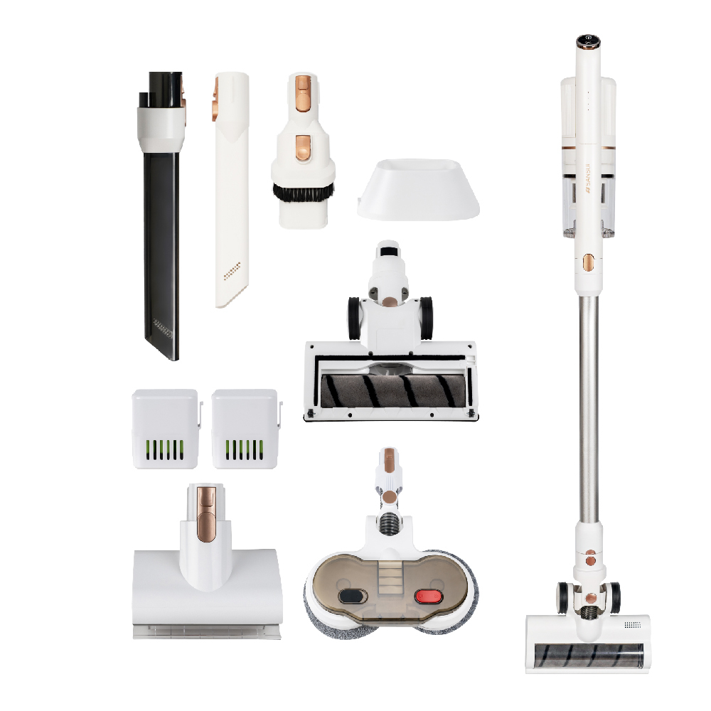 【SANSUI山水】輕量無線吸塵器_全配套組(SVC-W010套組)