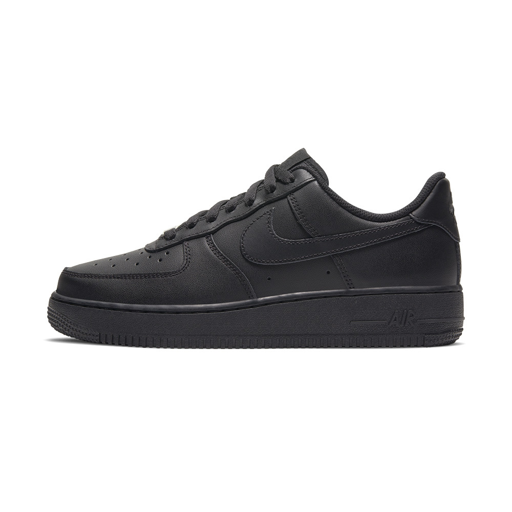 Nike Air Force 1'07 女 全黑 AF1 空軍一號 黑魂 透氣 皮革 運動 休閒鞋 DD8959-001