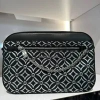 [S] MICHAEL KORS 35F4STTC9J JET SET ITEM LG EW ZP CHAIN XBDY,BLK/SILVER, 197853084070 (SMK1082)