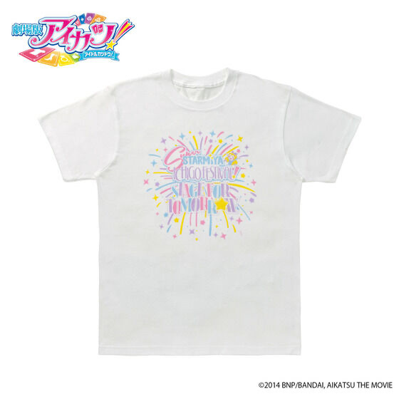 221024 Pbandai 預訂 2025/2月 【予約販売】劇場版 アイカツ！ 大スター宮いちごまつり！ Tシャツ