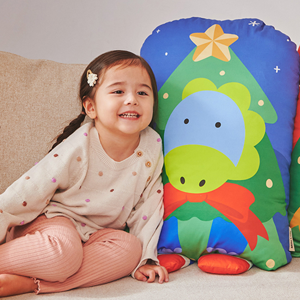 期間限定｜Milo&Gabby美國 動物好朋友超細纖維防蟎大枕心+枕套組 ｜限定版DYLAN聖誕樹