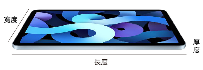 平板套長寬厚測量位置