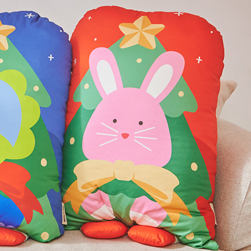 期間限定｜Milo&Gabby美國 動物好朋友超細纖維防蟎大枕心+枕套組 ｜限定版Lola聖誕樹