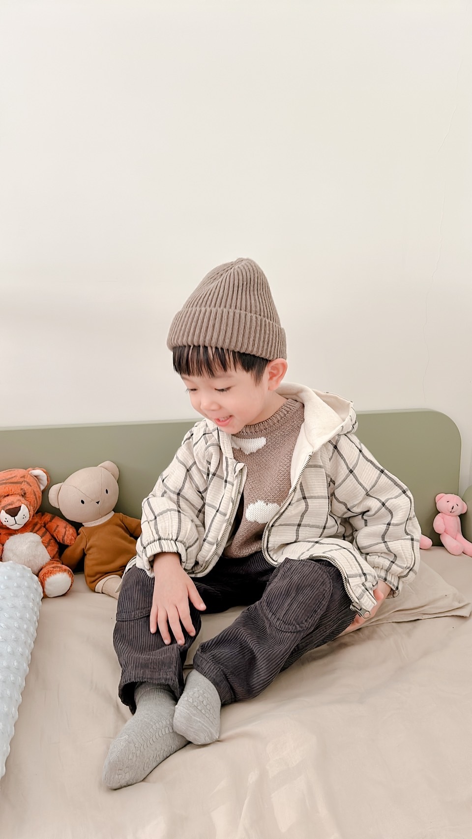 葡萄牙Play Up 有機棉格紋外套 - SO-SO