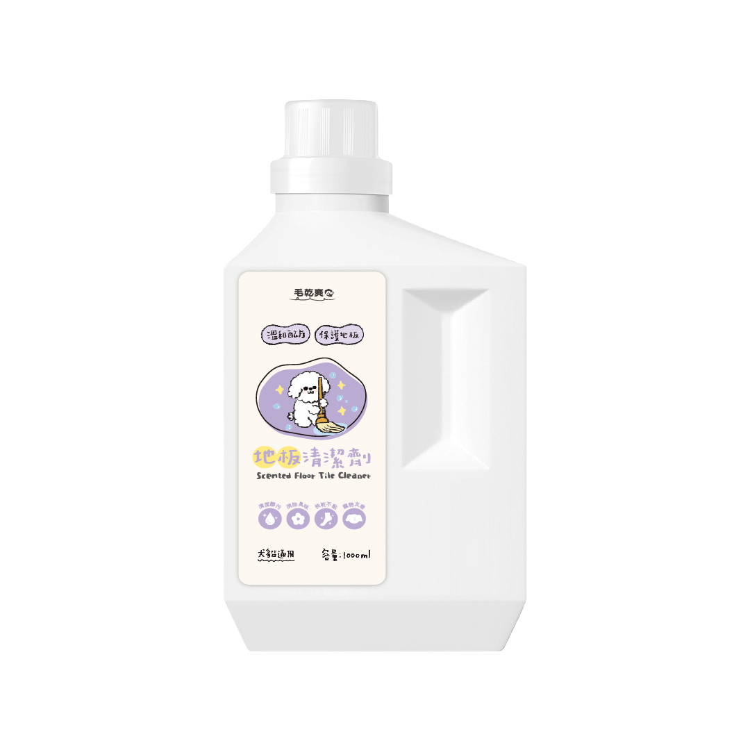 毛乾爽｜地板清潔劑 寵物地板清潔劑 1000ml