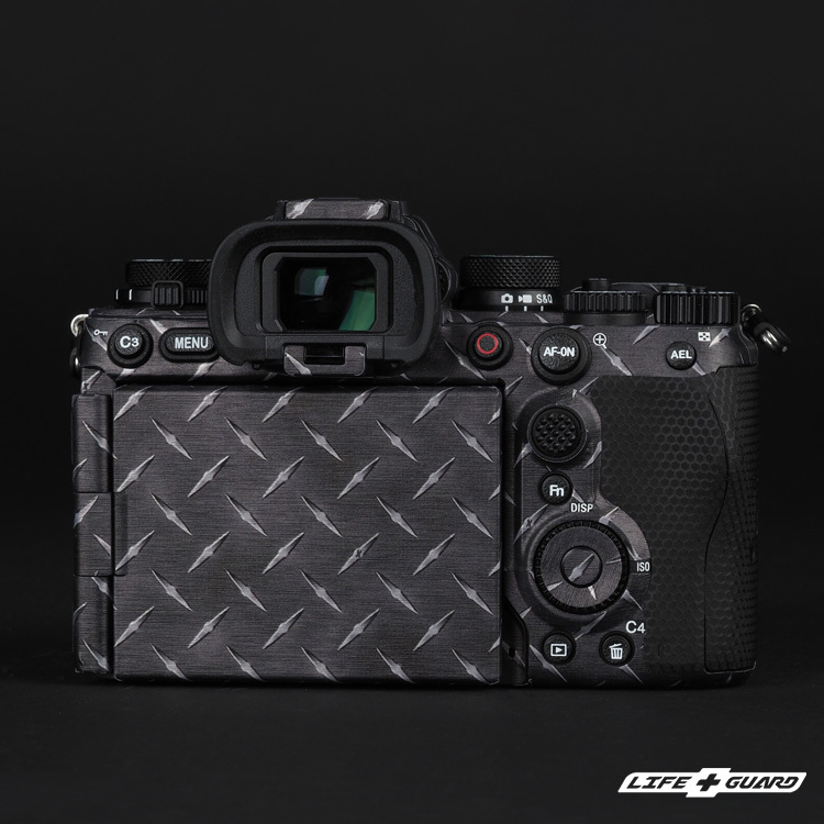 LIFE+GUARD 相機貼膜背面示意，適用 SONY A1 II (MK2)