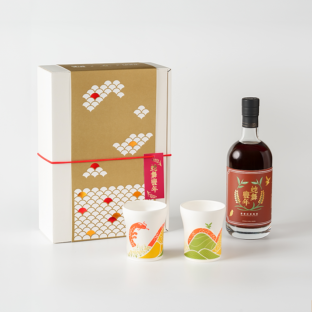 蛇舞豐年｜茶香梅酒 冷變對杯禮盒