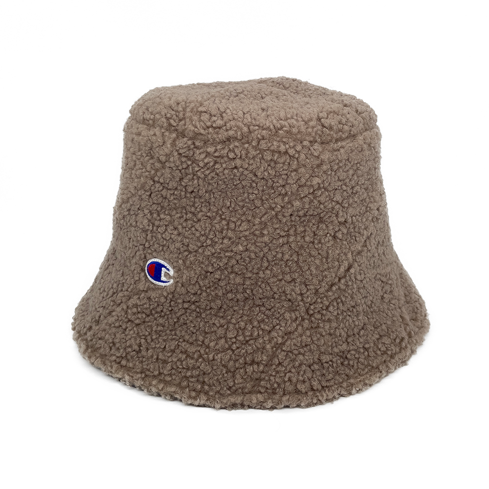 中性-HY泰迪絨毛鬱金香帽-褐色（372-0034-GREIGE）