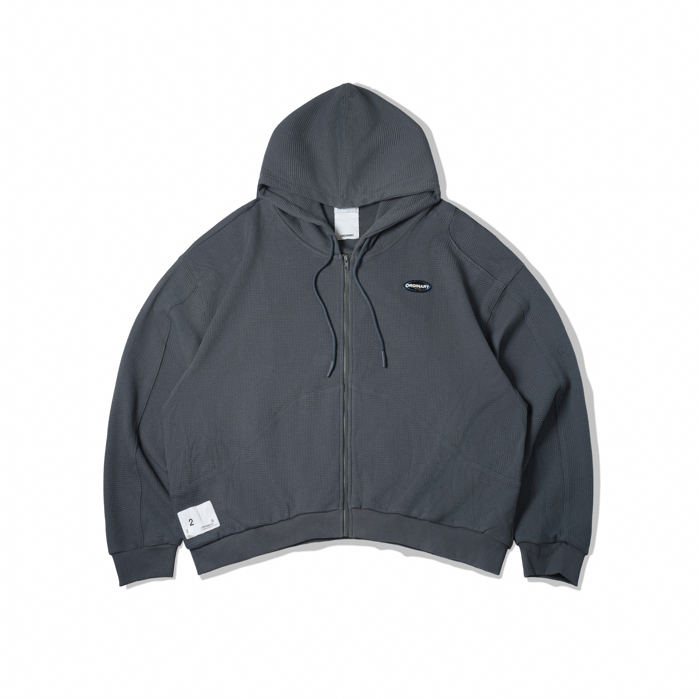 Ordinary 重磅華服格短版帽拉外套