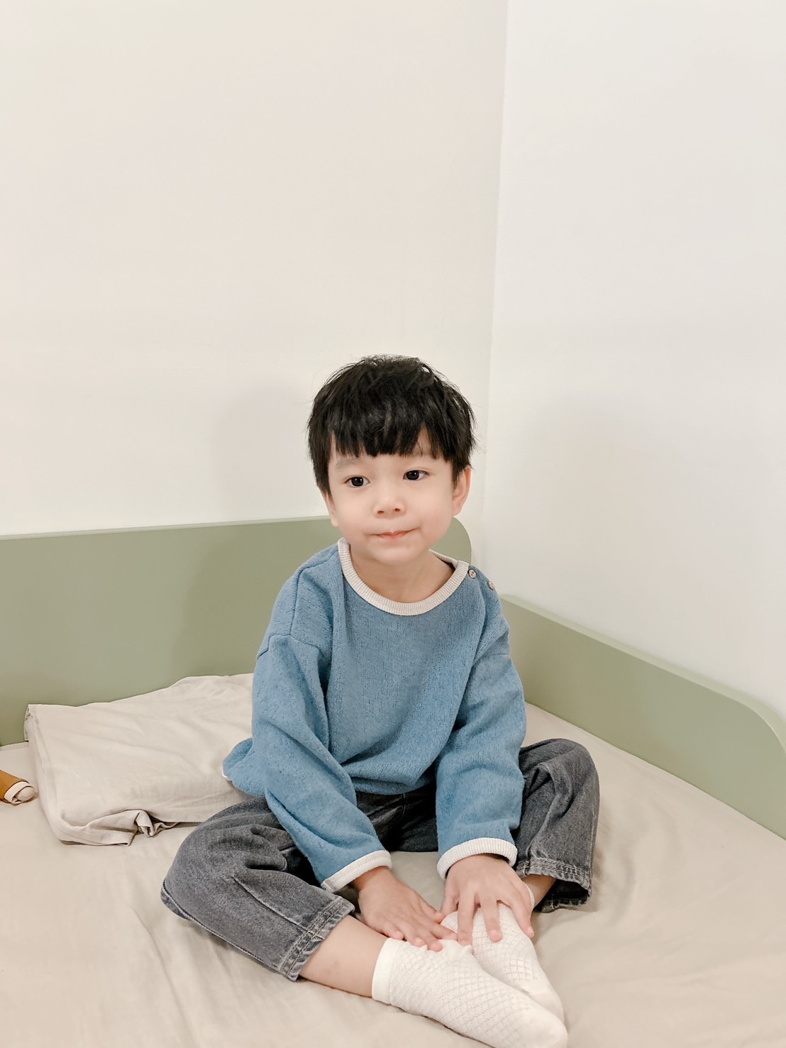 葡萄牙Play Up 再生棉滾邊針織上衣 - Whale