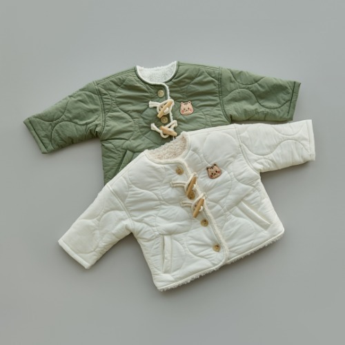 DTD禦寒絎縫系列-牛角雙扣棉服外套